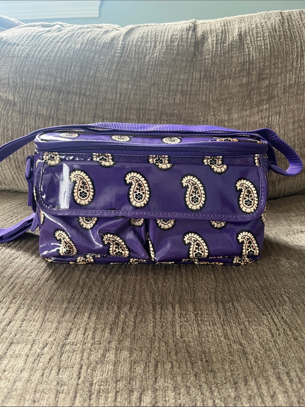 Vera Bradley Purple Paisley Lunch Tote/Cooler